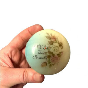 Vintage hand painted vanity dresser box